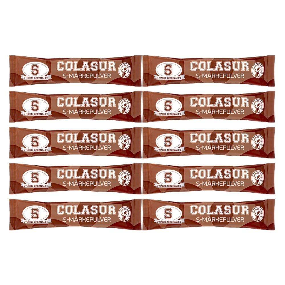 10 Pieces S-Mark Sour Cola Powder – Swedish Retro Candy