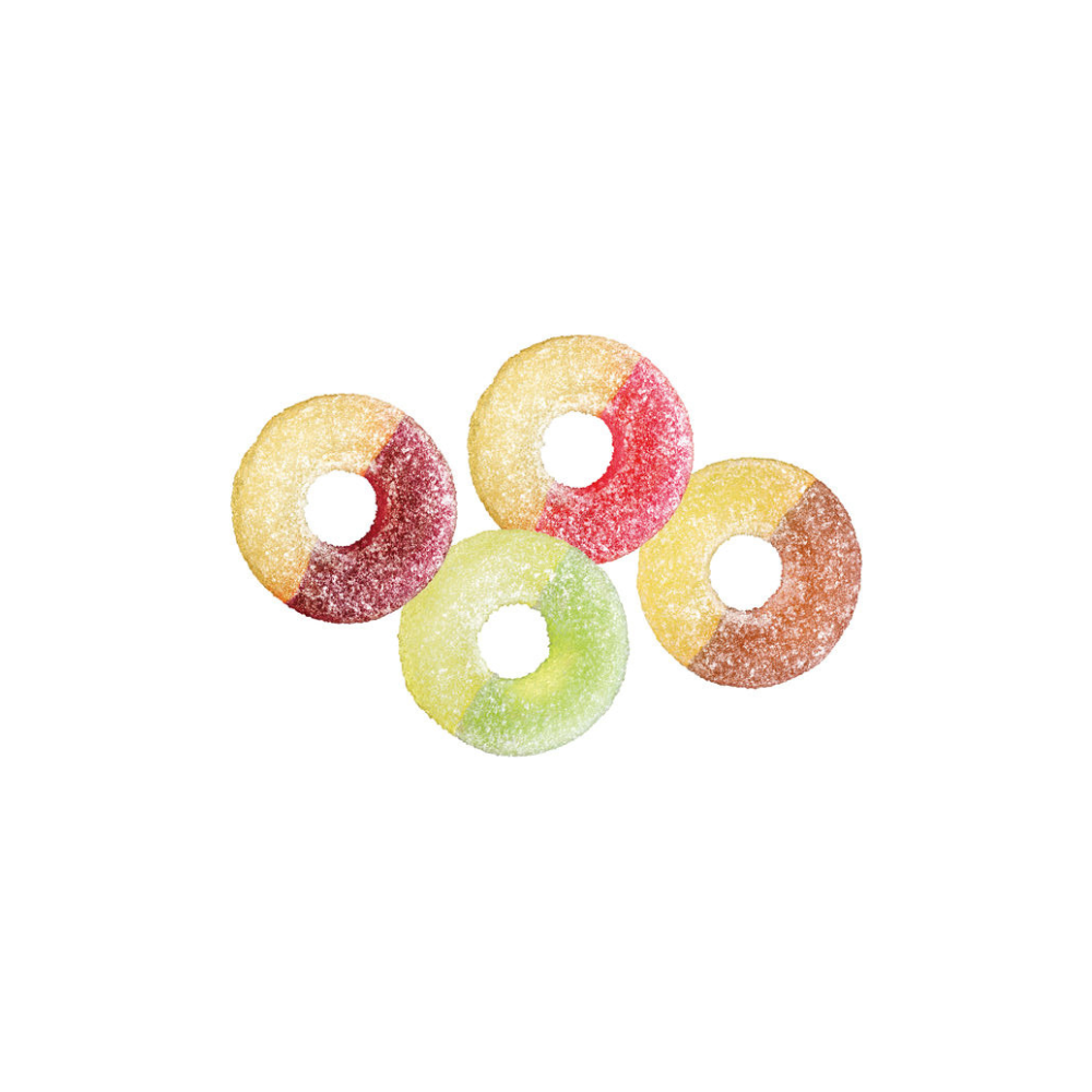 Schwedische Tutti Frutti Sour Rings – Süß-saure Gummibonbons mit fruchtigem Geschmack