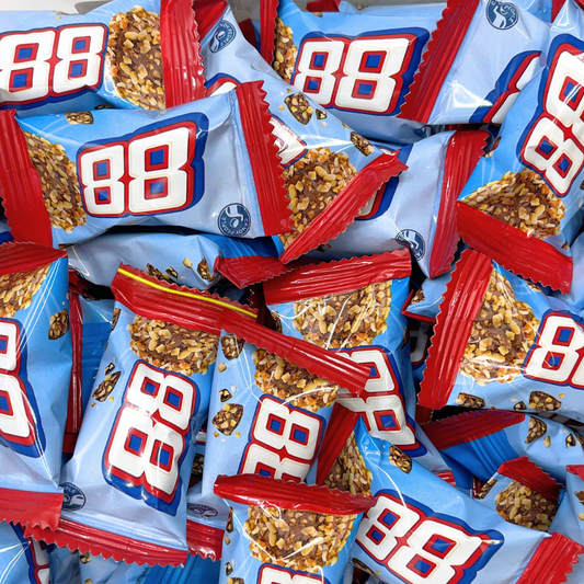 88-inspirert godteri, kremet karamell og sjokoladebiter