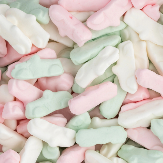 Ahlgrens Limousiner – Weiche und zähe fruchtige Marshmallow-Bonbons aus Schweden