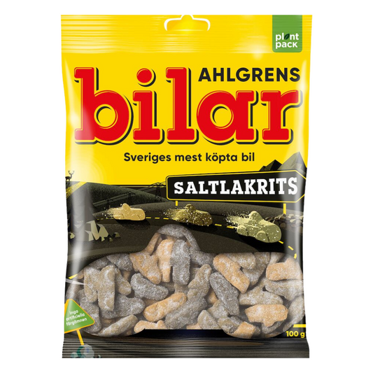 Ahlgrens Salty Licorice Cars – Authentische schwedische Nostalgie-Süßigkeiten