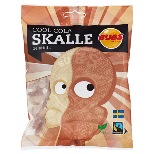 Swedish BUBS Goody Strawberry Vanilla Candy - Vegansk svensk søtsaker med jordbær og vaniljesmak (3175 oz)/pose