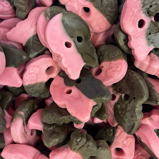 Bubs Himbeer-Lakritz-Schädel-Marshmallows – schwedische Süßigkeiten, TikTok-Favorit
