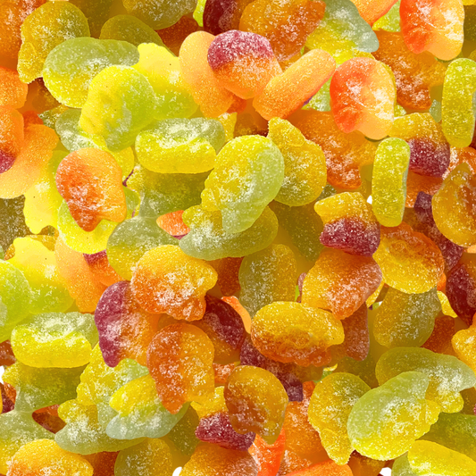 Bubs Mini Sour Skulls – Schwedische vegane Süßigkeiten, süß-saure Leckereien in mundgerechter Perfektion