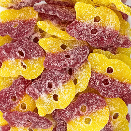 Bubs Skull Sour Strawberry, Lemon Spritzige Candy Skulls mit süß-saurer Erdbeer-Zitronen-Geschmack