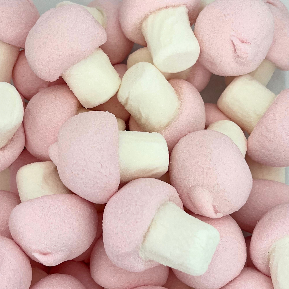 Marshmallow Mushrooms – Light & Fluffy Vanilla Candy Delight, 2 lbs