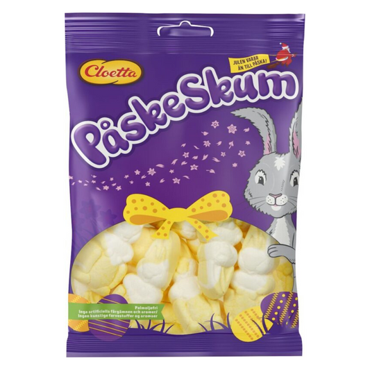 Schwedische Oster-Marshmallow-Süßigkeiten – Cloetta Paskeskum, weicher, fruchtiger Leckerbissen