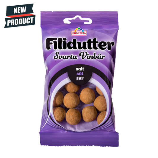 Filidutter Schwarze Johannisbeere &amp; Lakritz Bonbons 65g