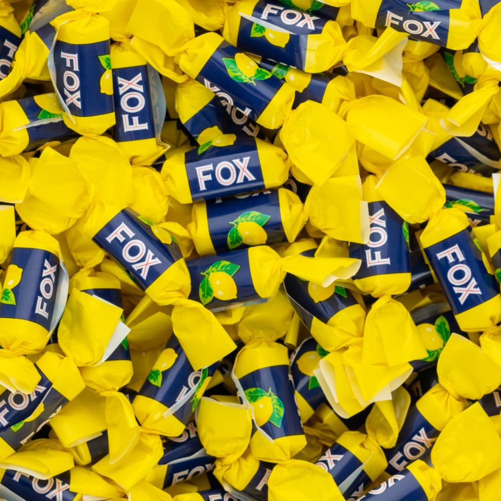 Swedish Fox Lemon Chewy Candy - Sweet & Citrusy Delight!