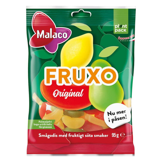 Malaco Fruxo 95g – Sweet Fruity Fun in Every Bite 95g