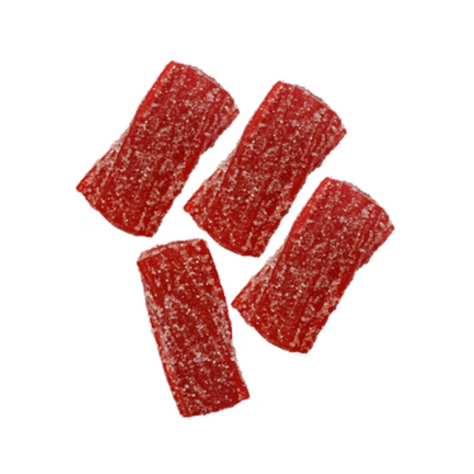 S-Mark Sour Peach Raspberry – svensk surt godteri, søtt og syrlig gummigodbit