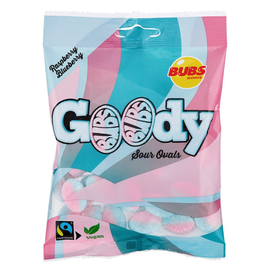 BUBS Goody Sour Ovals Himbeere Blaubeere 90g