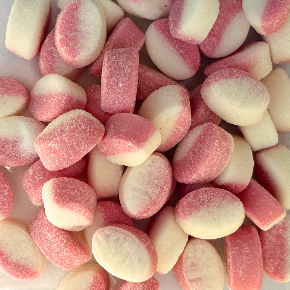 Swedish BUBS Goody Strawberry Vanilla Candy - Vegan Swedish Sweets with Strawberry and Vanilla Flavor (3,175oz)/Bag