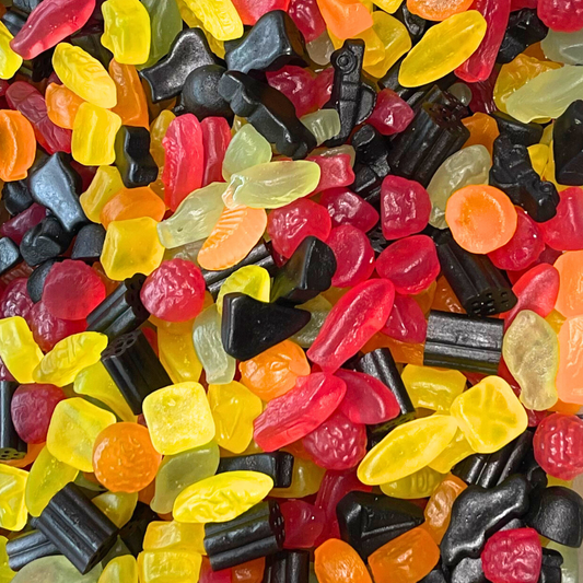 Schwedische Gott &amp; Blandat-Auswahl Pick-and-Mix-Süßigkeiten, süße, fruchtige und salzige Leckereien