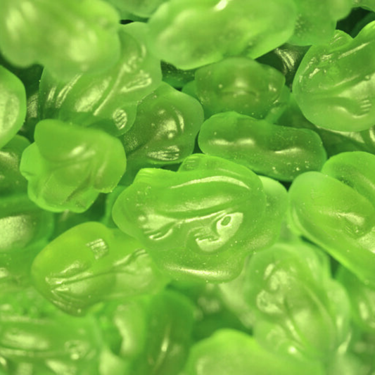Grüne Frösche Kaubonbons