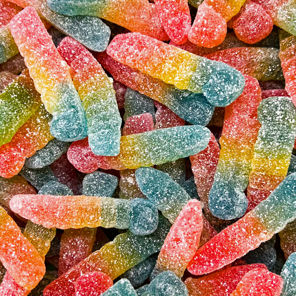Haribo Rainbow Worms Sour Tangy &amp; Fruity Gummy Candy
