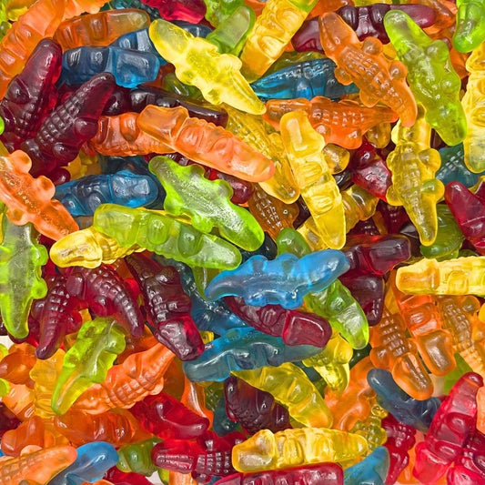 Gemischte Krokodile Gummi-Crocs mit saftigem Fruchtgeschmack