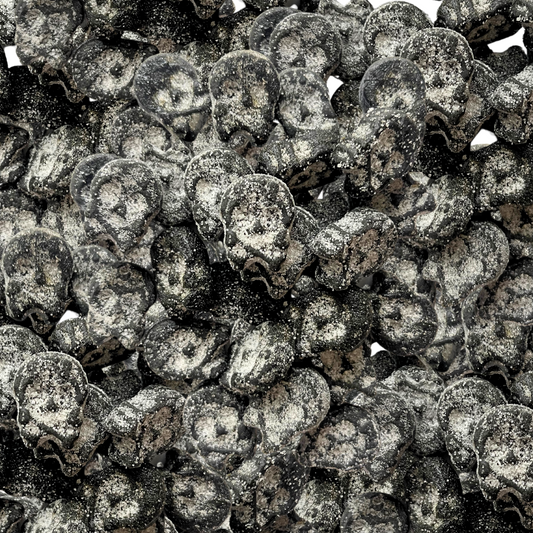 Bubs Mini Salty Lacorice Skulls – Schwedische Süßigkeiten von Bubs, veganfreundlich, einzigartige nordische Süßigkeiten