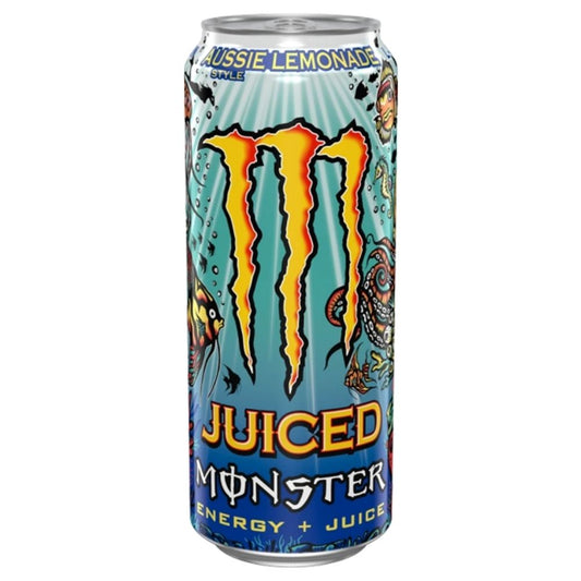 Monster Juiced Aussie 50 cl – Fruchtiger Energydrink, Koffeinschub und erfrischende Flüssigkeitszufuhr