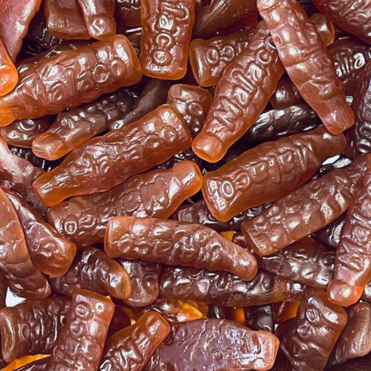 Schwedische große Colaflaschen – Klassischer Gummi-Limonadengeschmack Malaco Candy