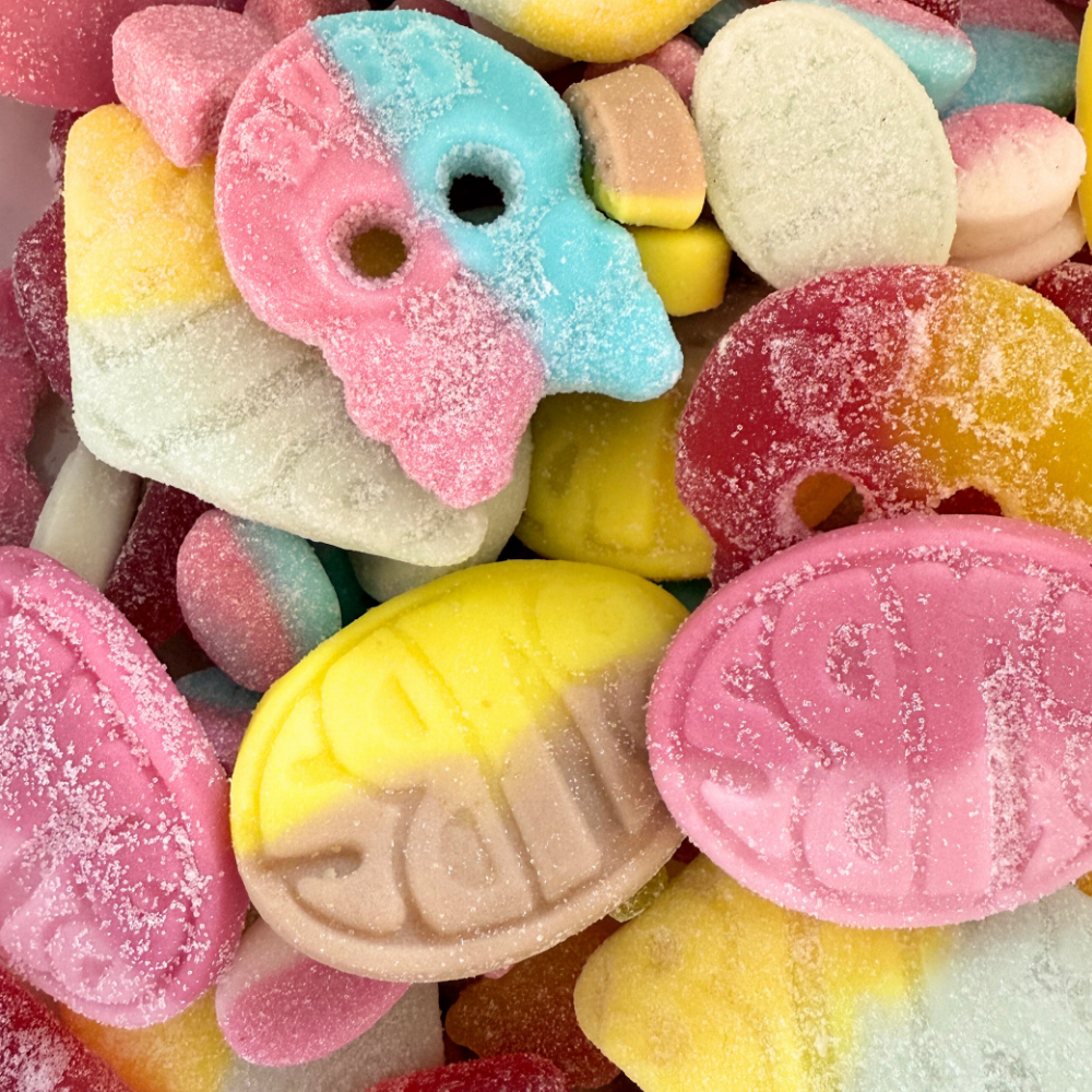 Bubs Mini Mixed Bag – Vegan Candy with Sour Strawberry, Vanilla, Raspberry & Blueberry Flavors