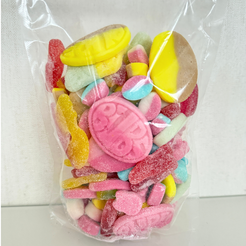 Bubs Mini Mixed Bag – Vegan Candy with Sour Strawberry, Vanilla, Raspberry & Blueberry Flavors