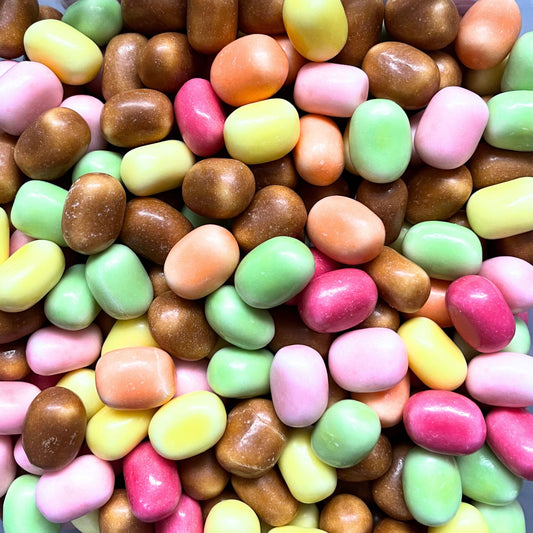 Maoam Kastanjer Schwedische Süßigkeiten, zähe Köstlichkeiten mit Fruchtgeschmack, weiche und saftige Gummibärchen