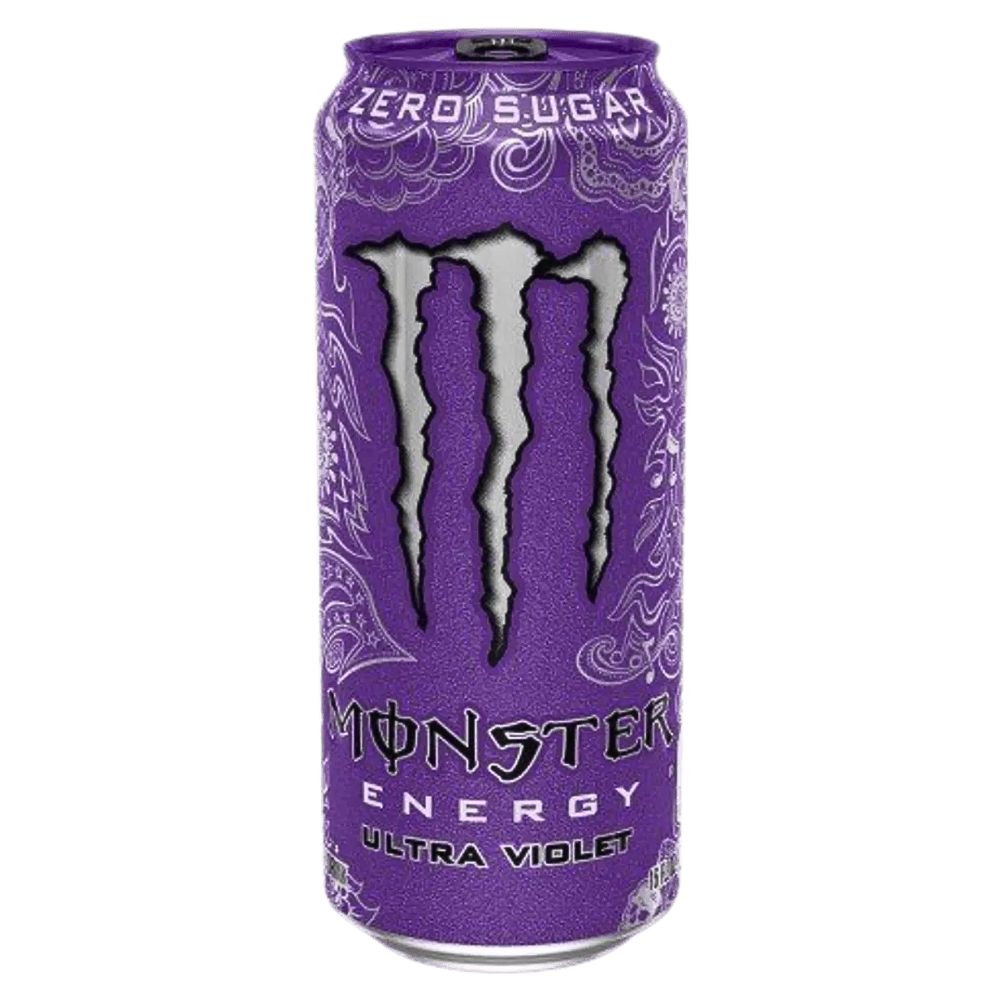 Monster Ultra Violet 50 cl – Zuckerfreier Energydrink mit Zitrus-Traubengeschmack, null Zucker, null Kalorien, viel Koffein und B-Vitamine