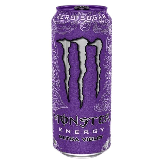 Monster Ultra Violet 50 cl – Zuckerfreier Energydrink mit Zitrus-Traubengeschmack, null Zucker, null Kalorien, viel Koffein und B-Vitamine