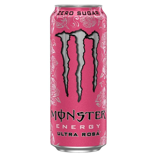 Monster Zero Ultra Rosa – Erfrischendes, zuckerfreies Powergetränk, 50 cl