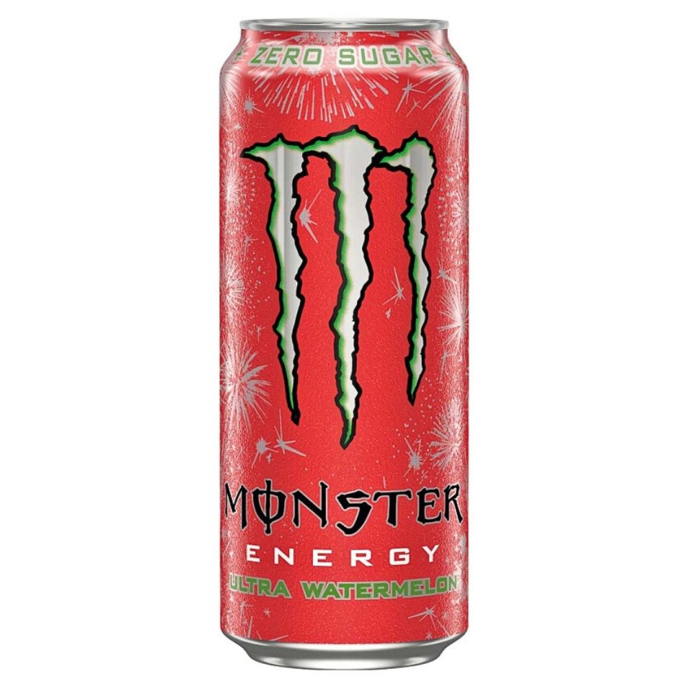 Monster Zero Ultra Wassermelone Zuckerfreie Energie mit erfrischendem Geschmack 50 cl