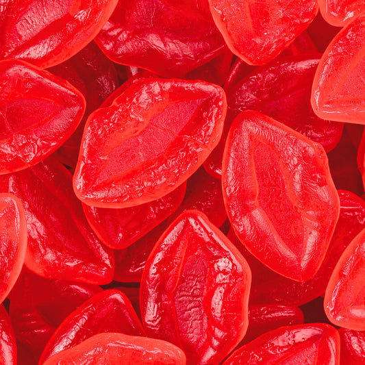 Juicy Red Lips Gummy Candy Soft Chewy Fruity Treat