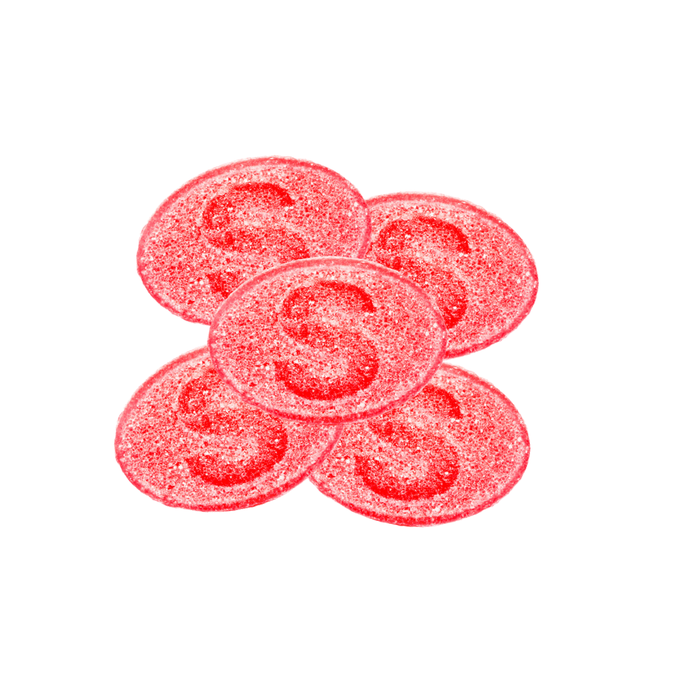 Swedish's Patches Raspberry Swedish S-Mark Raspberry Sour Candy – Vegan Tangy Treat – Swedisweets.com