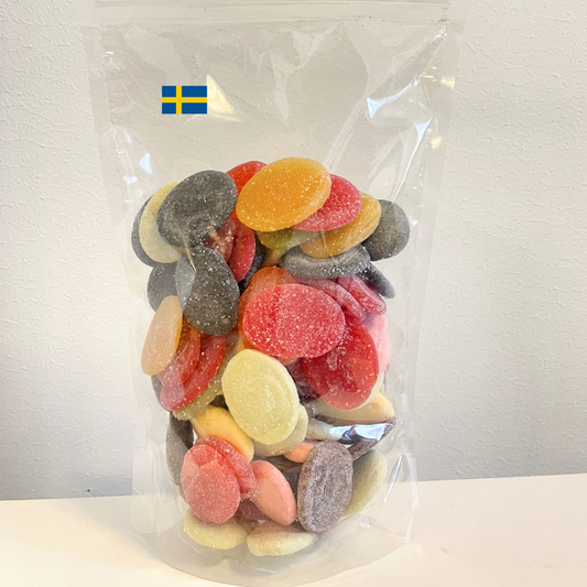 Schwedische S-Märke Sour S-Mix Schaumbonbons – Saure, salzige und süße vegane Leckereien mit Lakritz-, Himbeer- und Cola-Geschmack