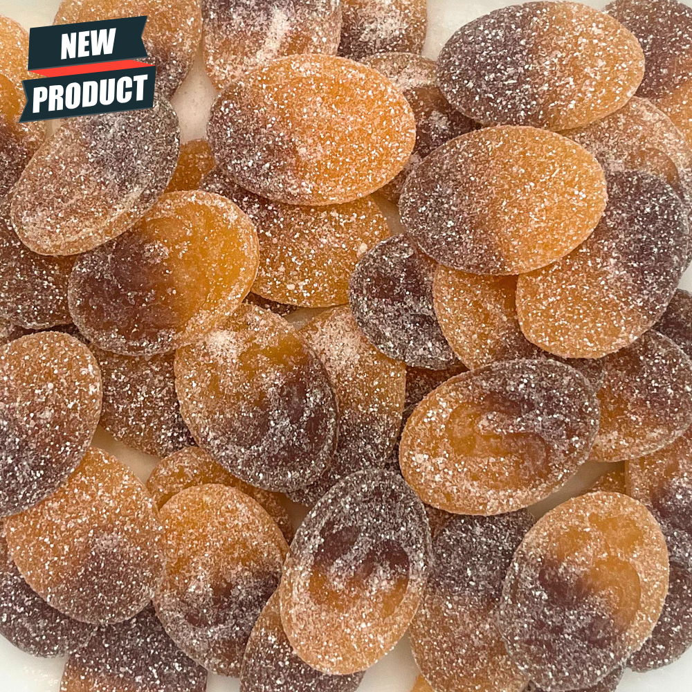 S-Marke Sour Peach Cola – Schwedische saure Gummibärchen, fruchtiger und prickelnder Genuss