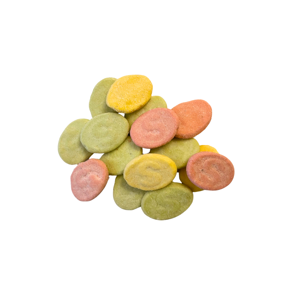 Schwedische Sauerschaumbonbons – klassische Gummibärchen der Marke S – spritzig-fluffiger süßer Genuss!