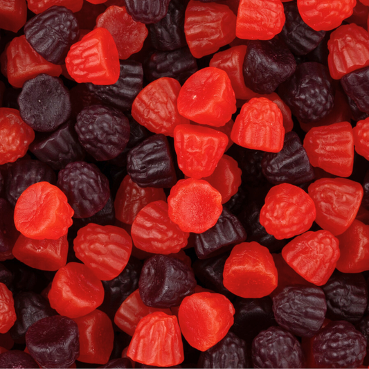 Waldbeeren Schwedische Süßigkeiten Gummibärchen mit süßem Beerengeschmack Authentische skandinavische Leckereien