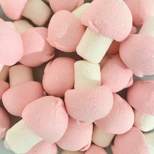 Schwedische Marshmallow-Pilze – 1/2 Pfund zähe, schwammige Süßigkeit mit leichtem Vanillegeschmack