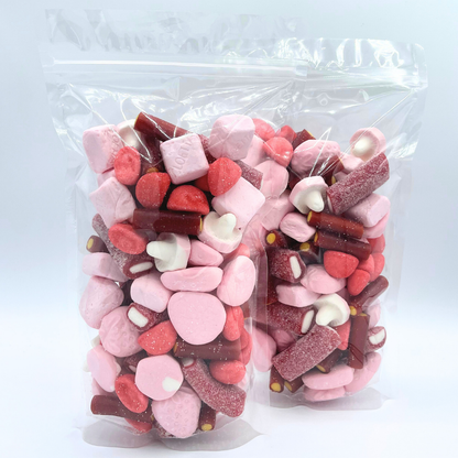 Swedish Strawberry Candy Mix Marshmallow Chewy And Sour Delight