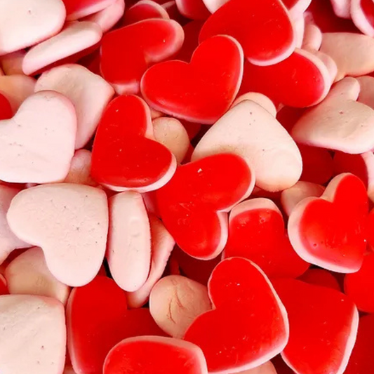 Sweet Hearts Candy Authentische schwedische Gummiherzen, fruchtig und zäh
