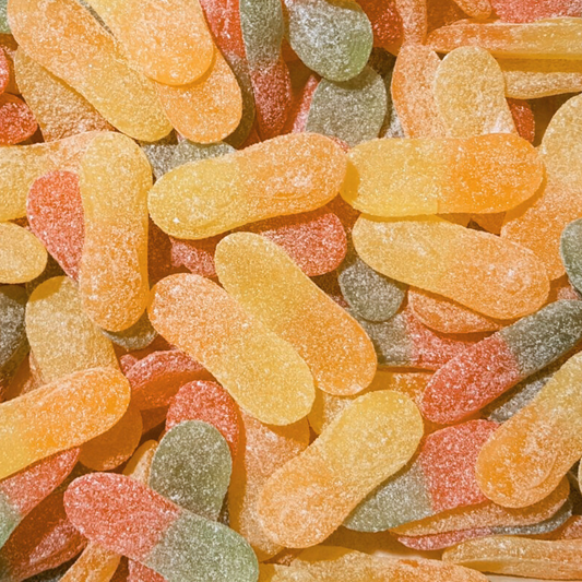 Schwedischer Remix Saure Zungen Fruchtige und würzige Süßigkeiten