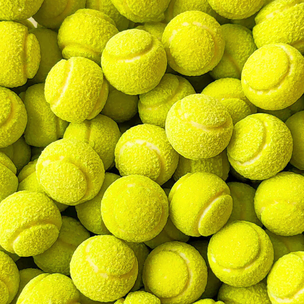Tennisbälle, Kaugummispaß und zähe schwedische Süßigkeiten