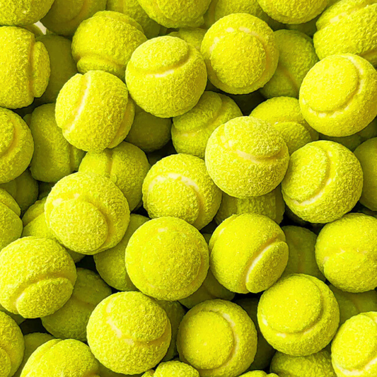 Tennisbälle, Kaugummispaß und zähe schwedische Süßigkeiten