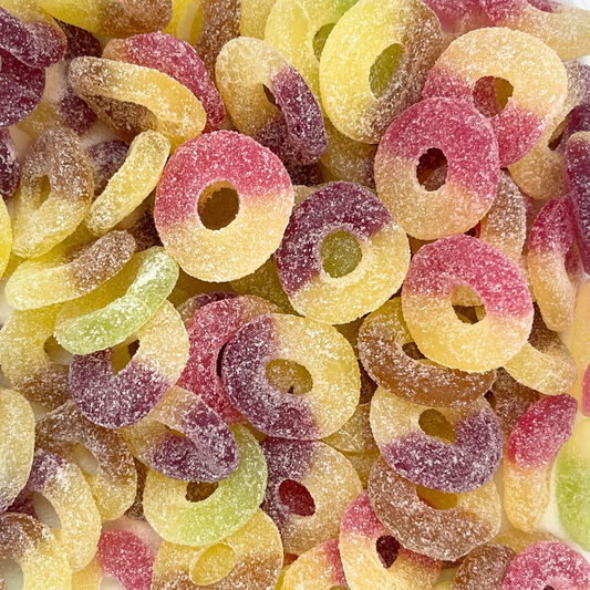 Schwedische Tutti Frutti Sour Rings – Süß-saure Gummibonbons mit fruchtigem Geschmack
