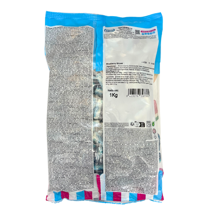 Vidal Blueberry Slices – Soft & Fruity Blueberry Candy, 2 lbs