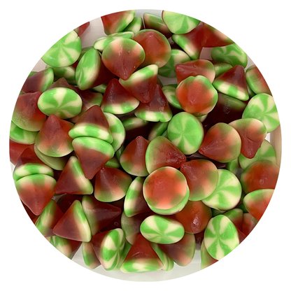 Fruktig fylte vridd kjegler – seig og myk godteri, 1 kg (2 lbs)