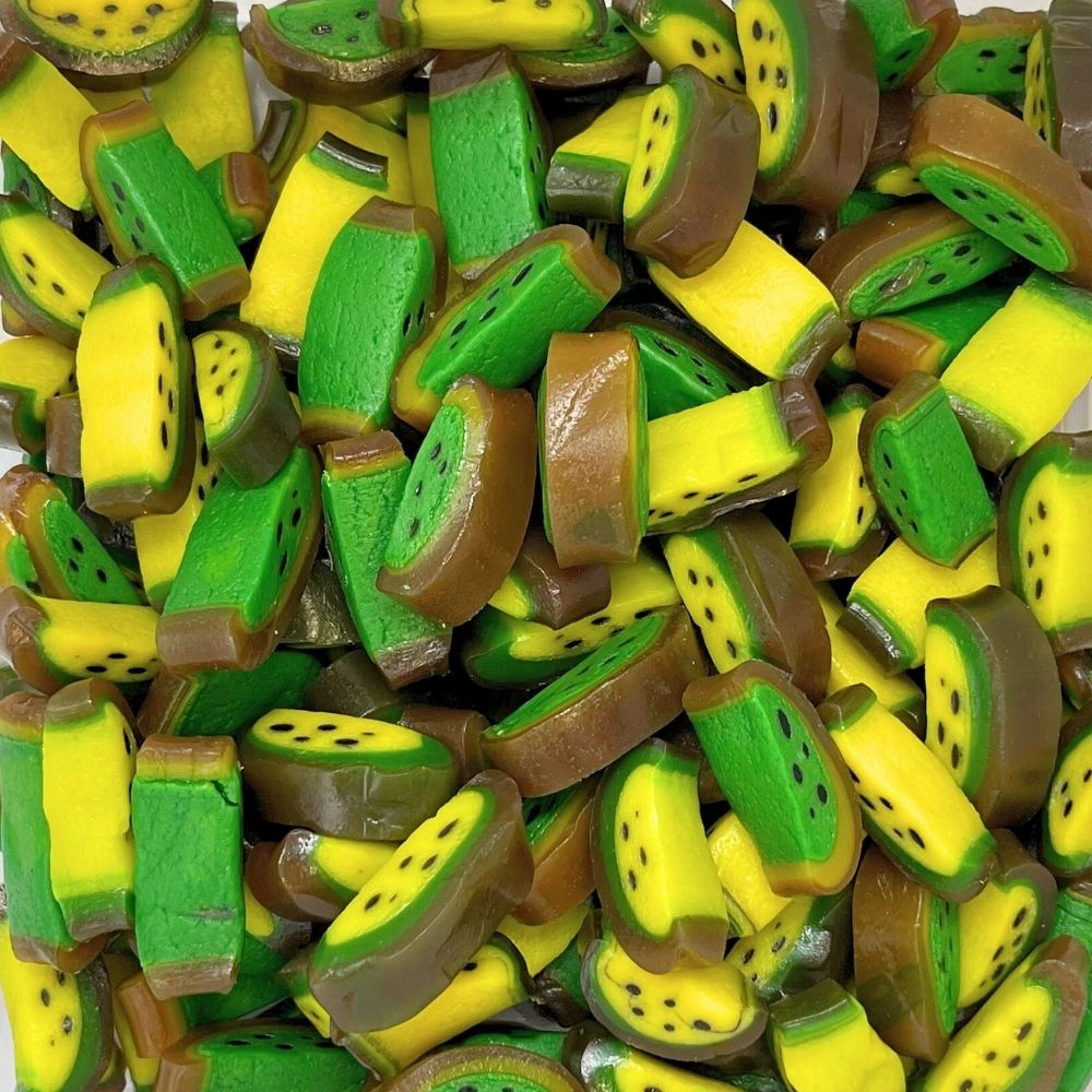 Vidal Kiwi Licorice Slice Tropical Kiwi Flavored Candy Delight