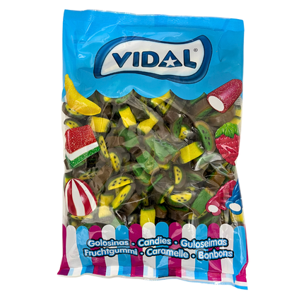 Kiwi-Lakritz-Gummibärchen – 1-kg-Großpackung – Zäher und fruchtiger Genuss