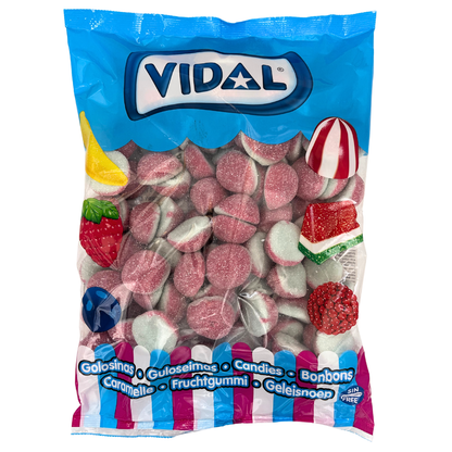Vidal Sour Blue Raspberry Bombs – Tangy & Sour Candy, 2kg (4.4 lbs)