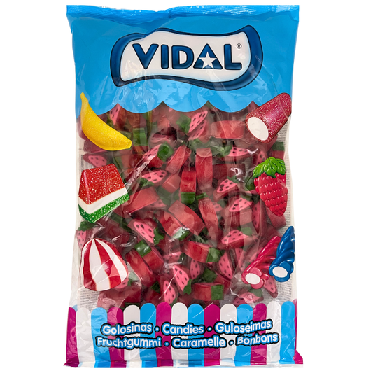 Vidal Strawberry Licorice Slices – Fruity & Chewy Candy Delight, 2lbs (1kg)